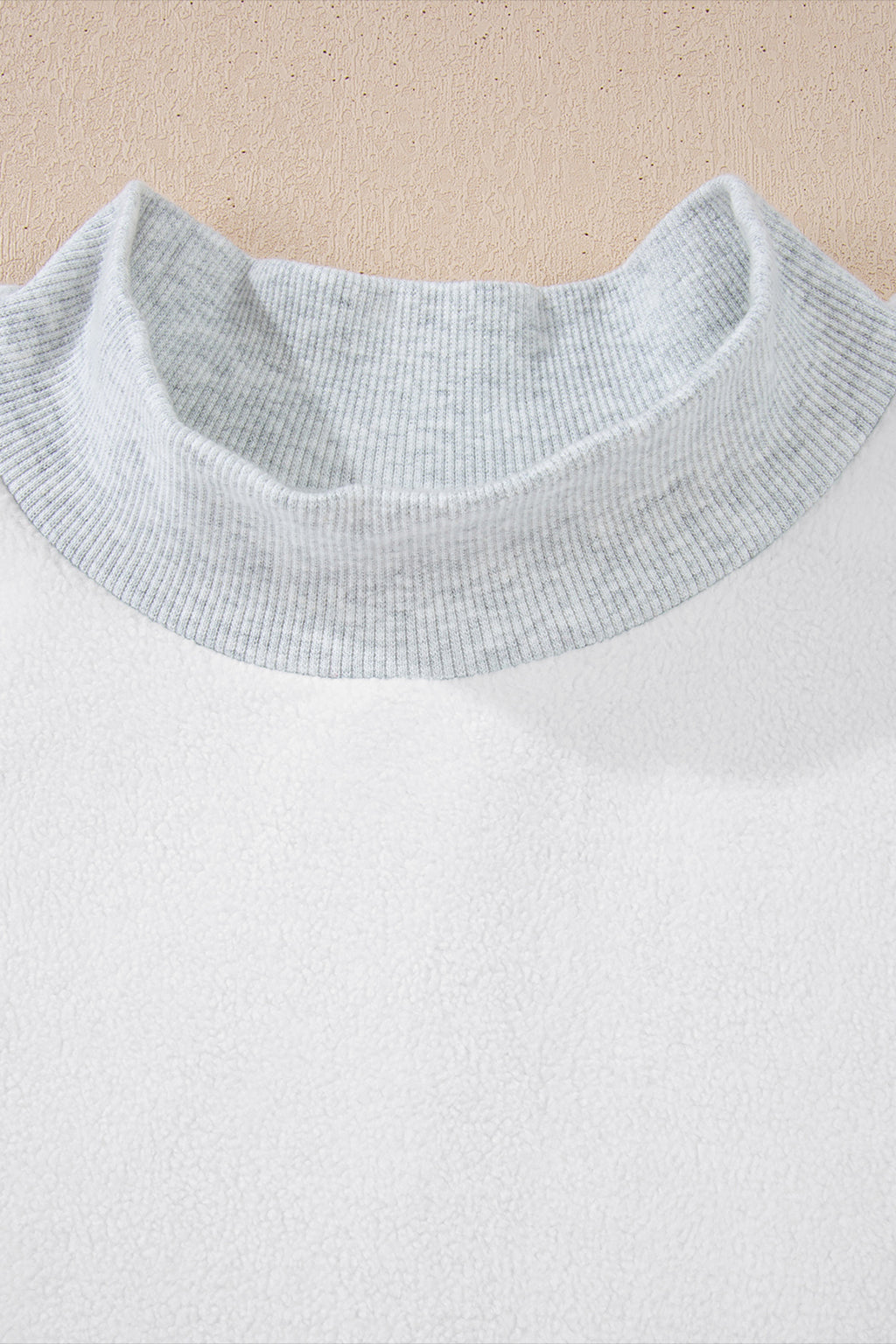 Carrot Oversized Reversible Sweatshirt Drop Shoulder Mock Neck Women S-XL