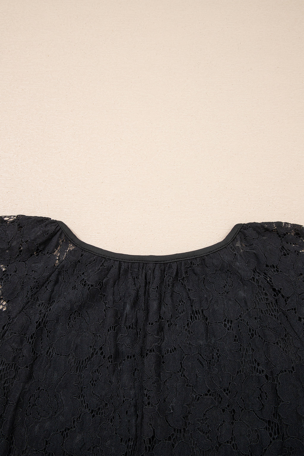 Black Floral Lace Overlay Tassel Tie Beach Vacation Maxi Dress S-XL