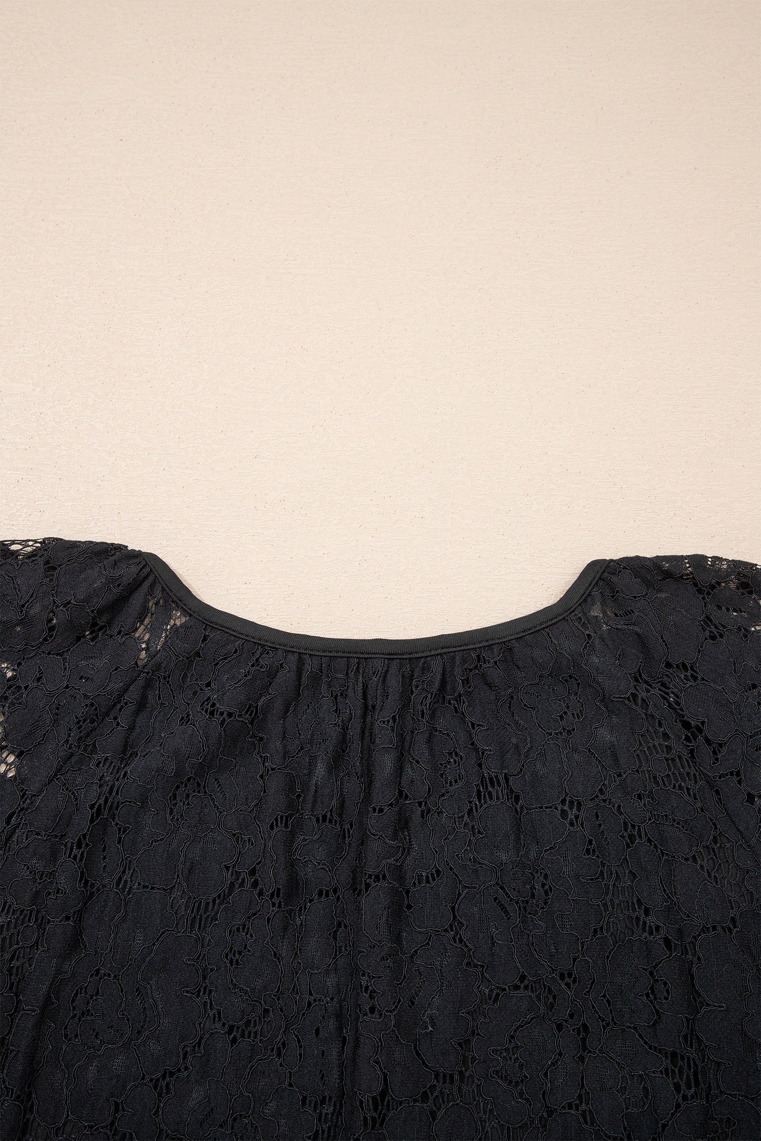 Black Floral Lace Overlay Tassel Tie Beach Vacation Maxi Dress S-XL