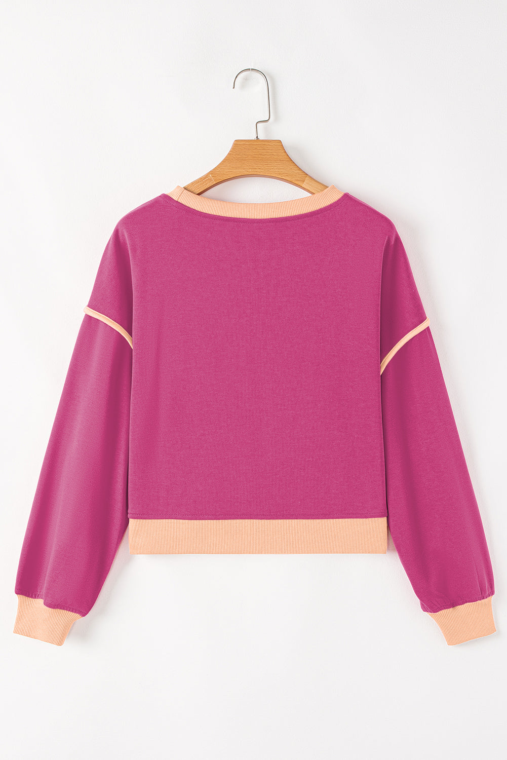 Shop Colour Contrast Loose Pullover & Lace-Up Waist Skort Set S-XL at LivelyLooks