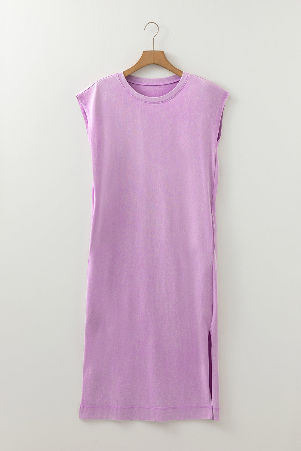 Wisteria Orange Aqua Mineral Wash Pocketed T-Shirt Long Dress S-XL