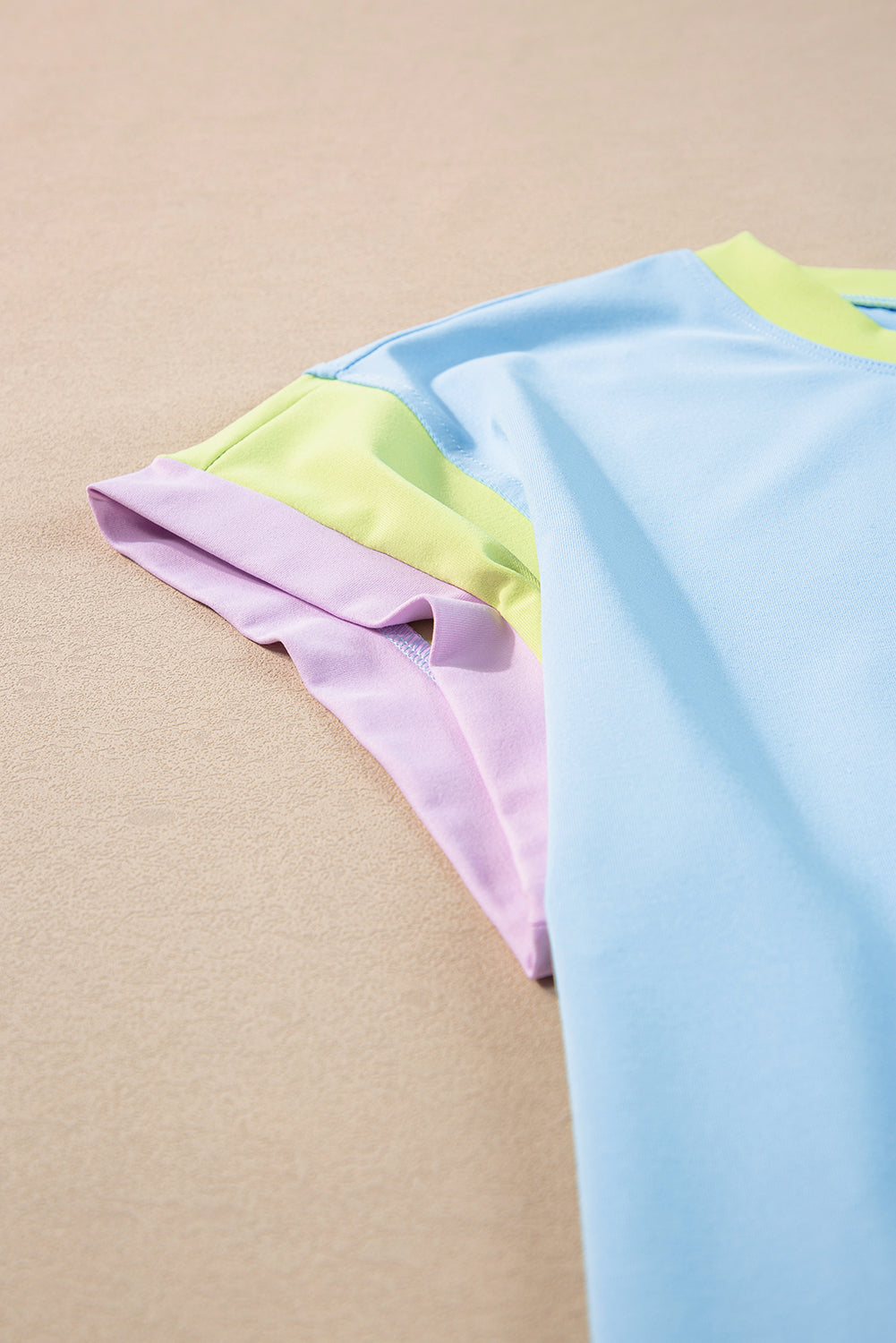 Colour Block Cap Sleeve Tee & Crop Wide Leg Trousers Set | 8 Colours