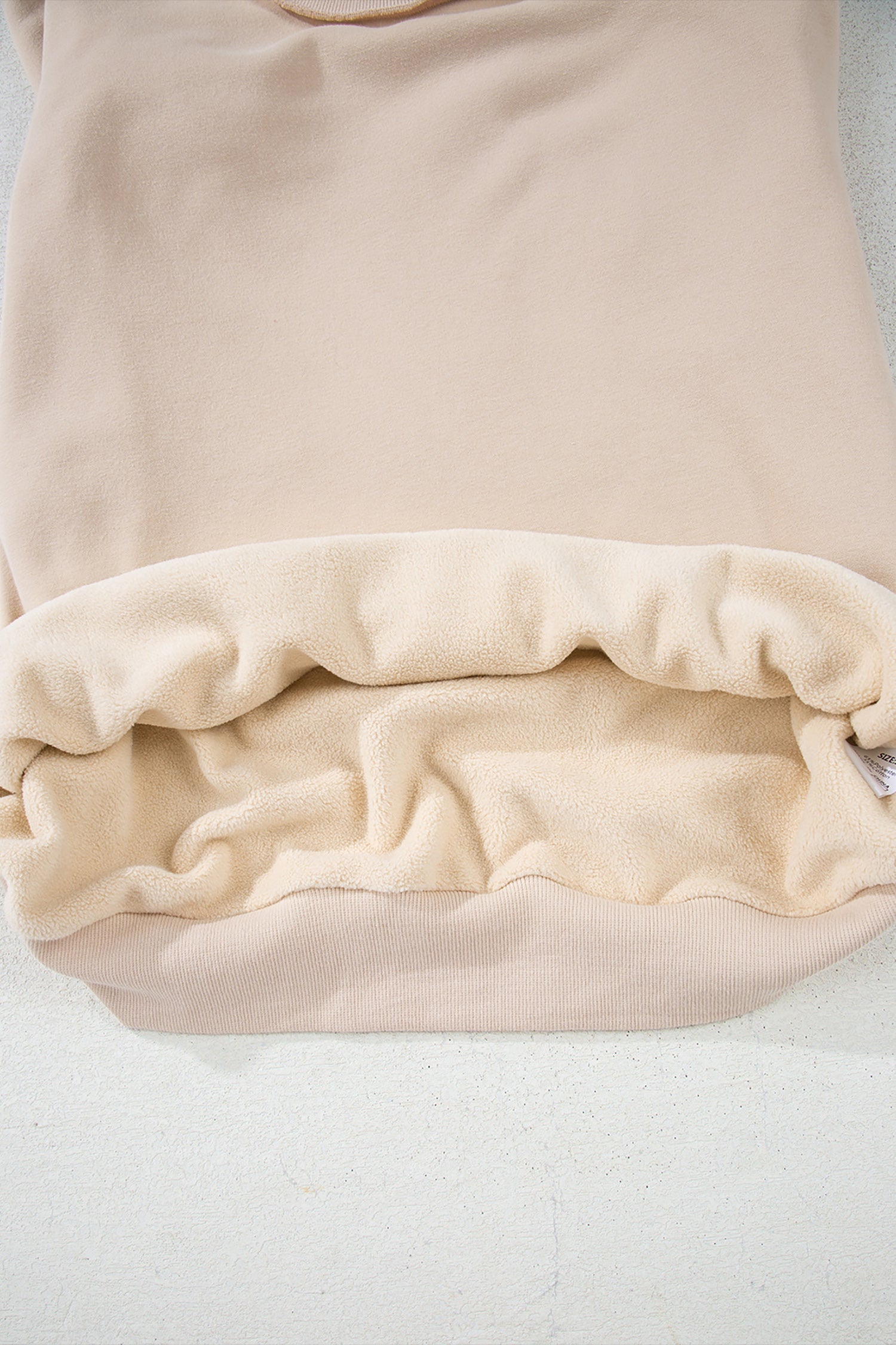 Carrot Oversized Reversible Sweatshirt Drop Shoulder Mock Neck Women S-XL