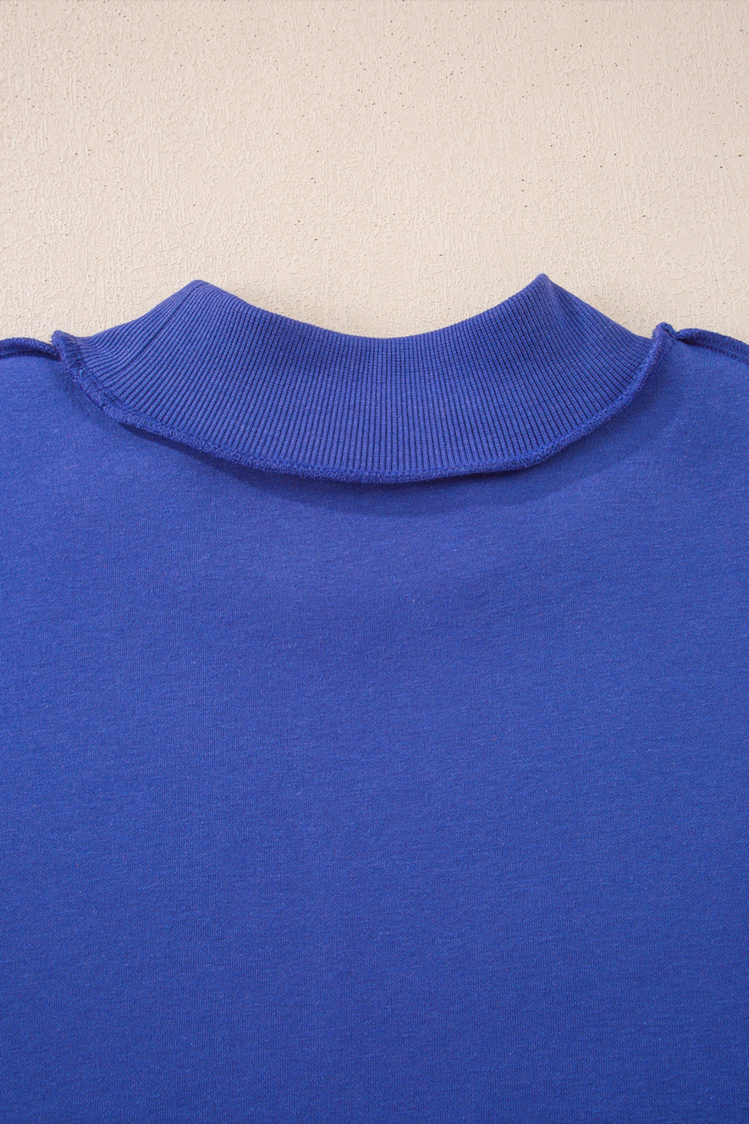 Carrot Oversized Reversible Sweatshirt Drop Shoulder Mock Neck Women S-XL