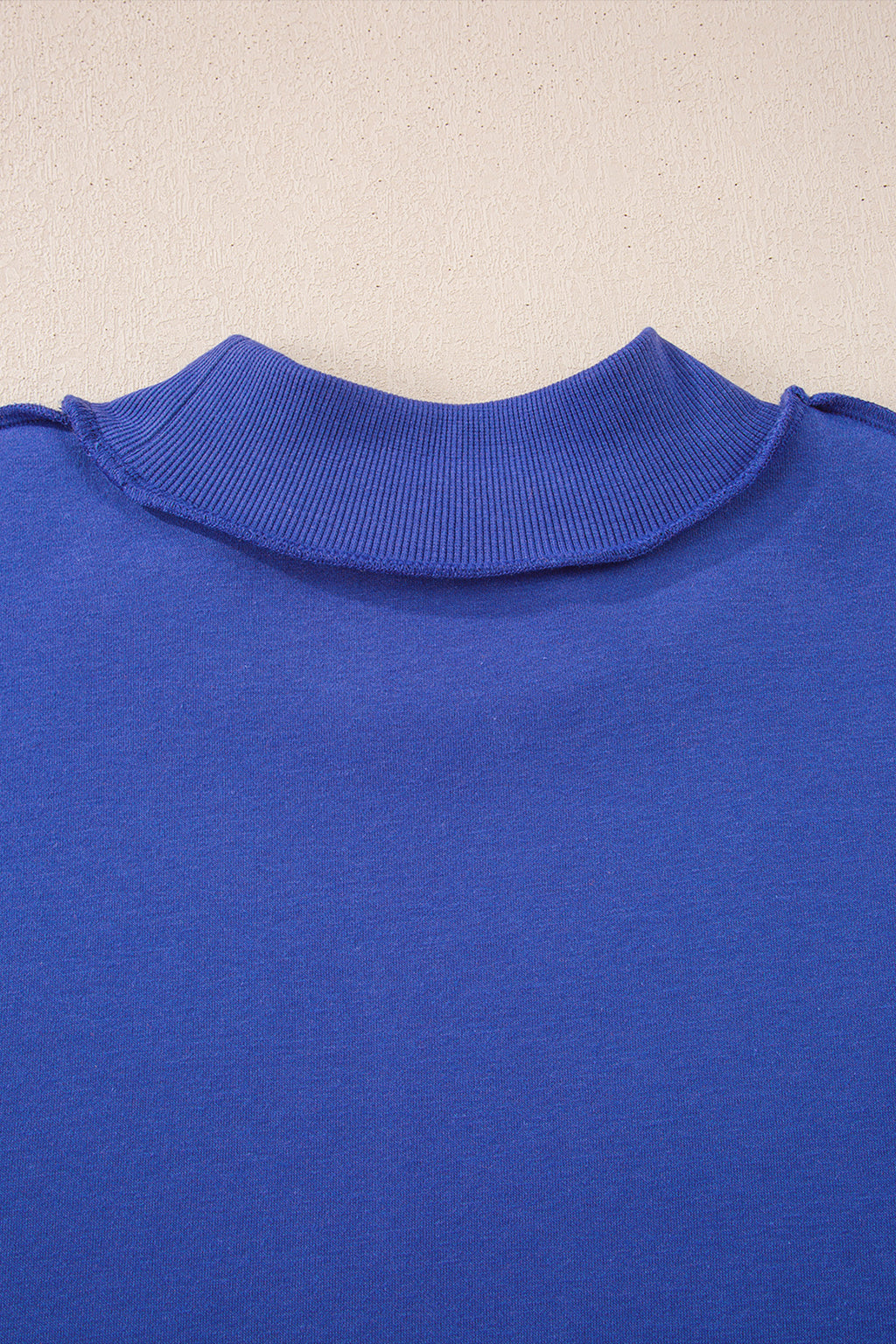 Carrot Oversized Reversible Sweatshirt Drop Shoulder Mock Neck Women S-XL