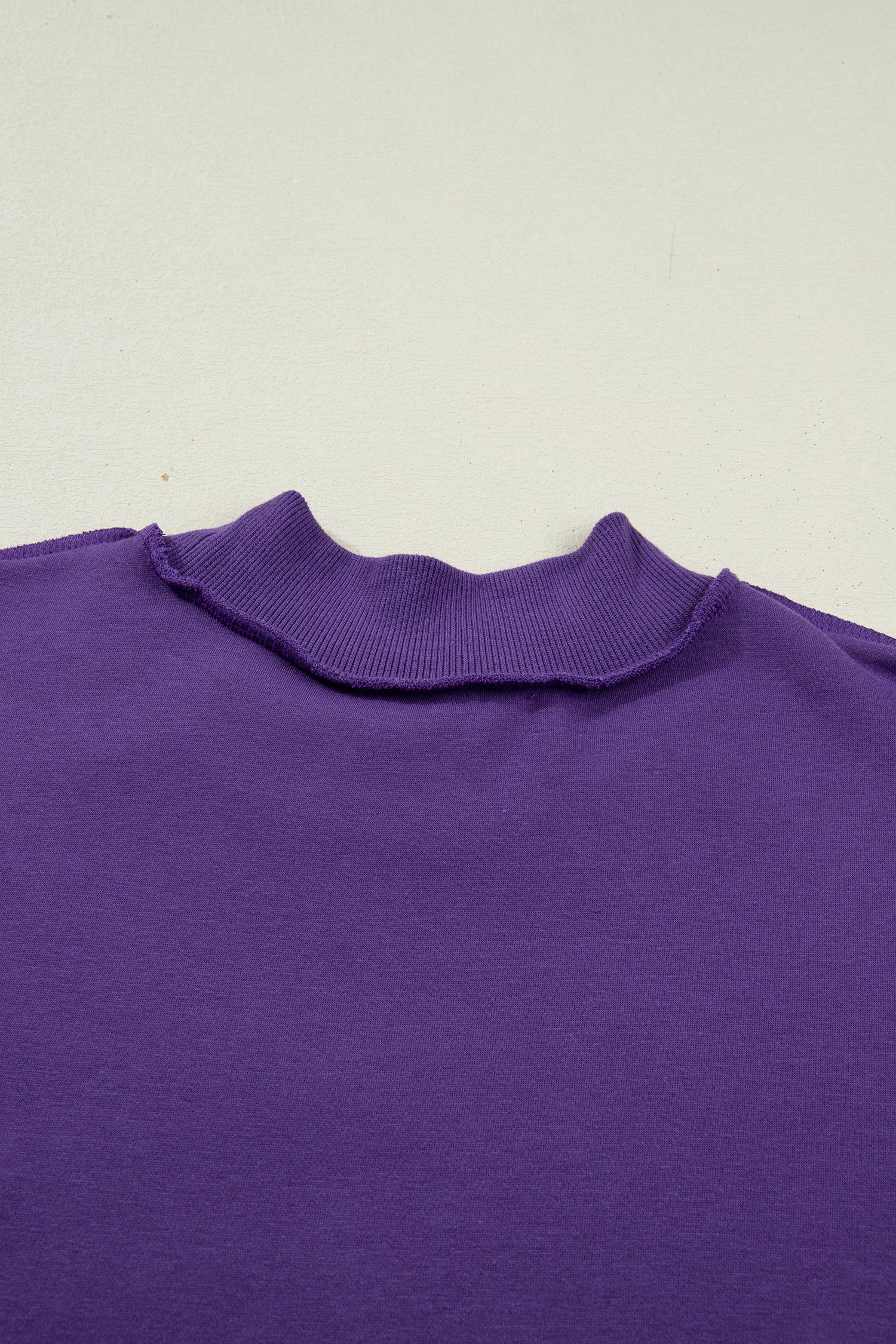 Carrot Oversized Reversible Sweatshirt Drop Shoulder Mock Neck Women S-XL