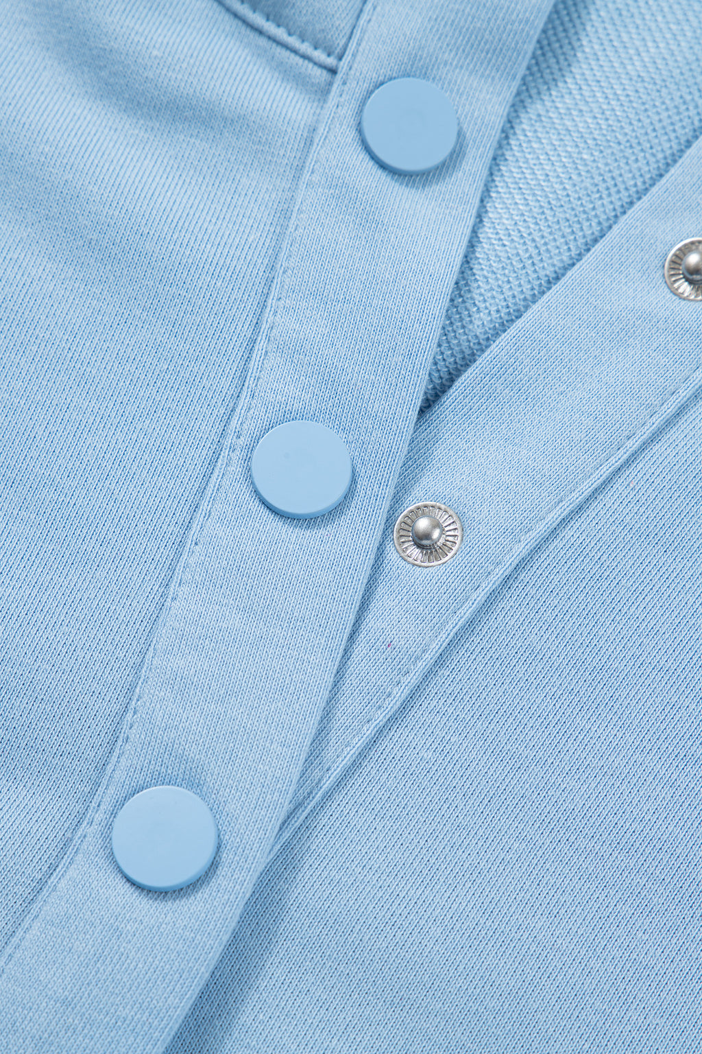 Women's Polo Collar Snap Button Scallop Hem Mini Dress | Beau Blue & Sea Green | UK 8-22 at LivelyLooks