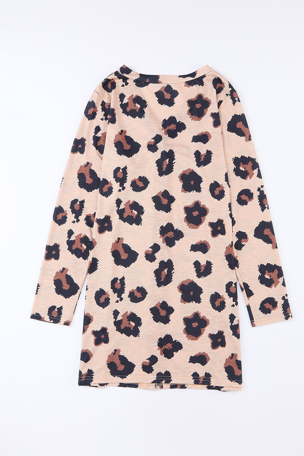LivelyLooks Leopard Print Open Front Knit Cardigan S-2XL women's fashion