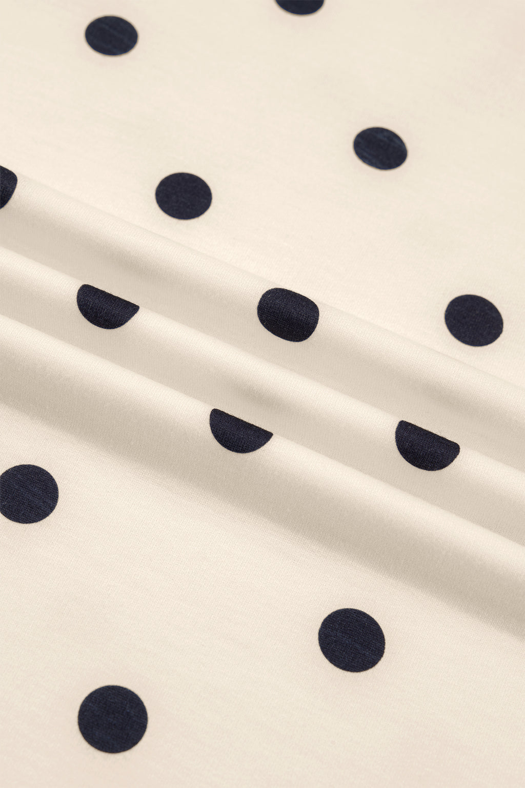 LivelyLooks White Polka Dot Exposed Seam Loose Tee & Drawstring Shorts Set S-XL women's fashion