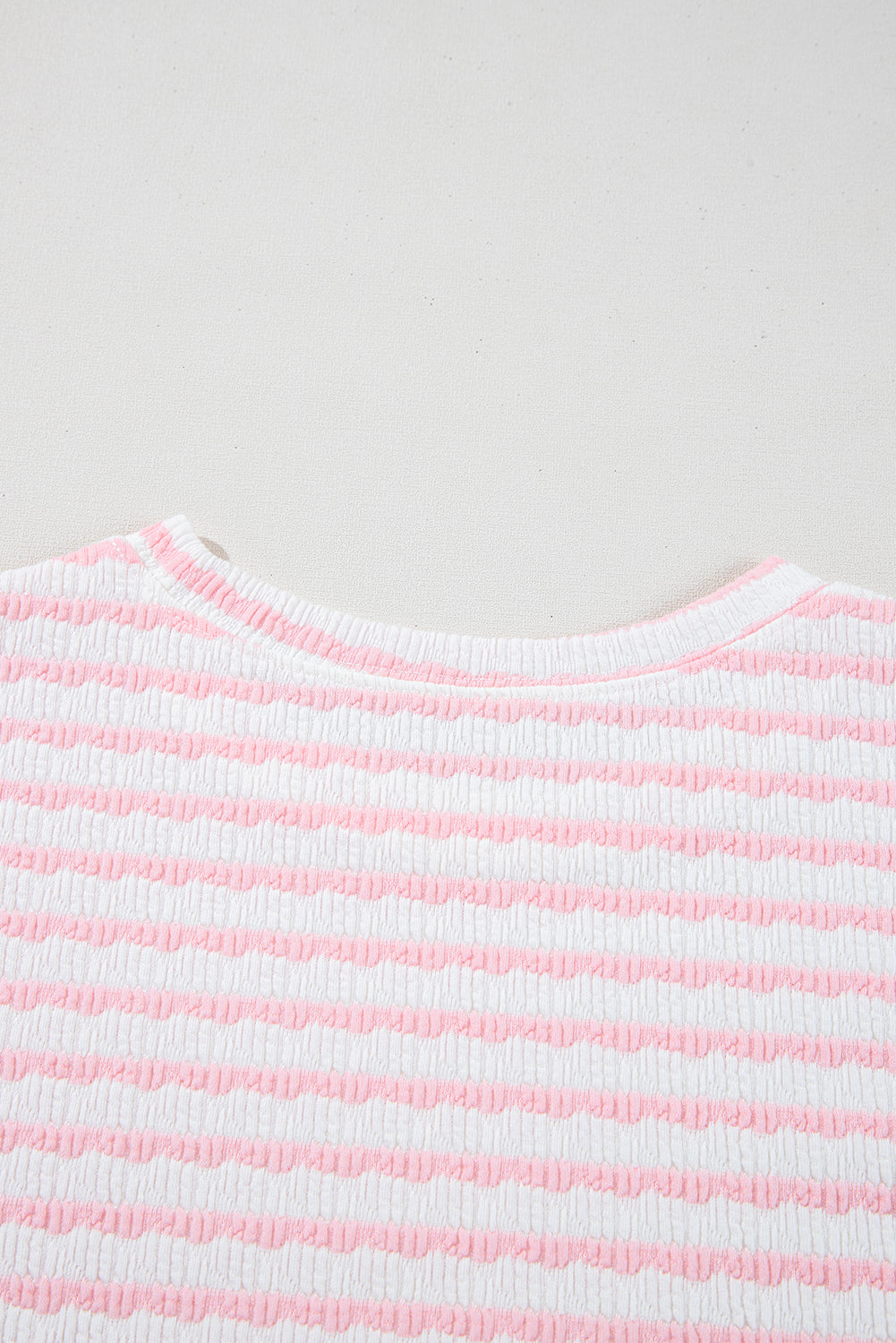 Shop Stripe Knitted Short Sleeve Top & Drawstring Shorts Co-ord S-3XL at LivelyLooks