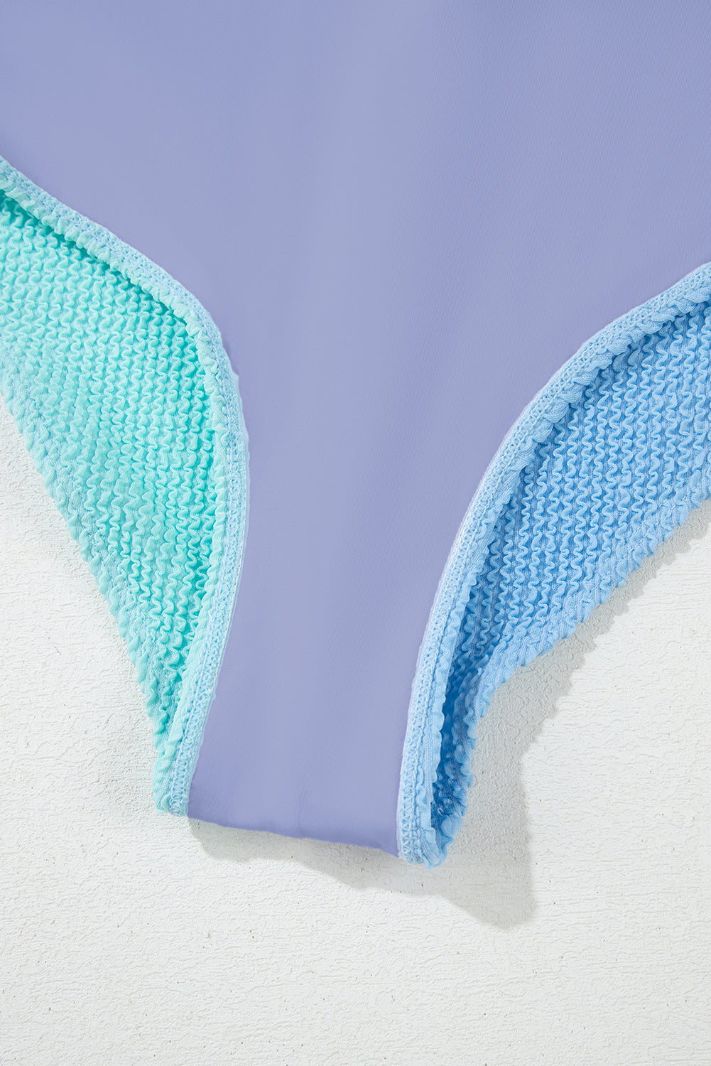 Corded Colour Block Square Neck High Waist Bikini Set S-2XL