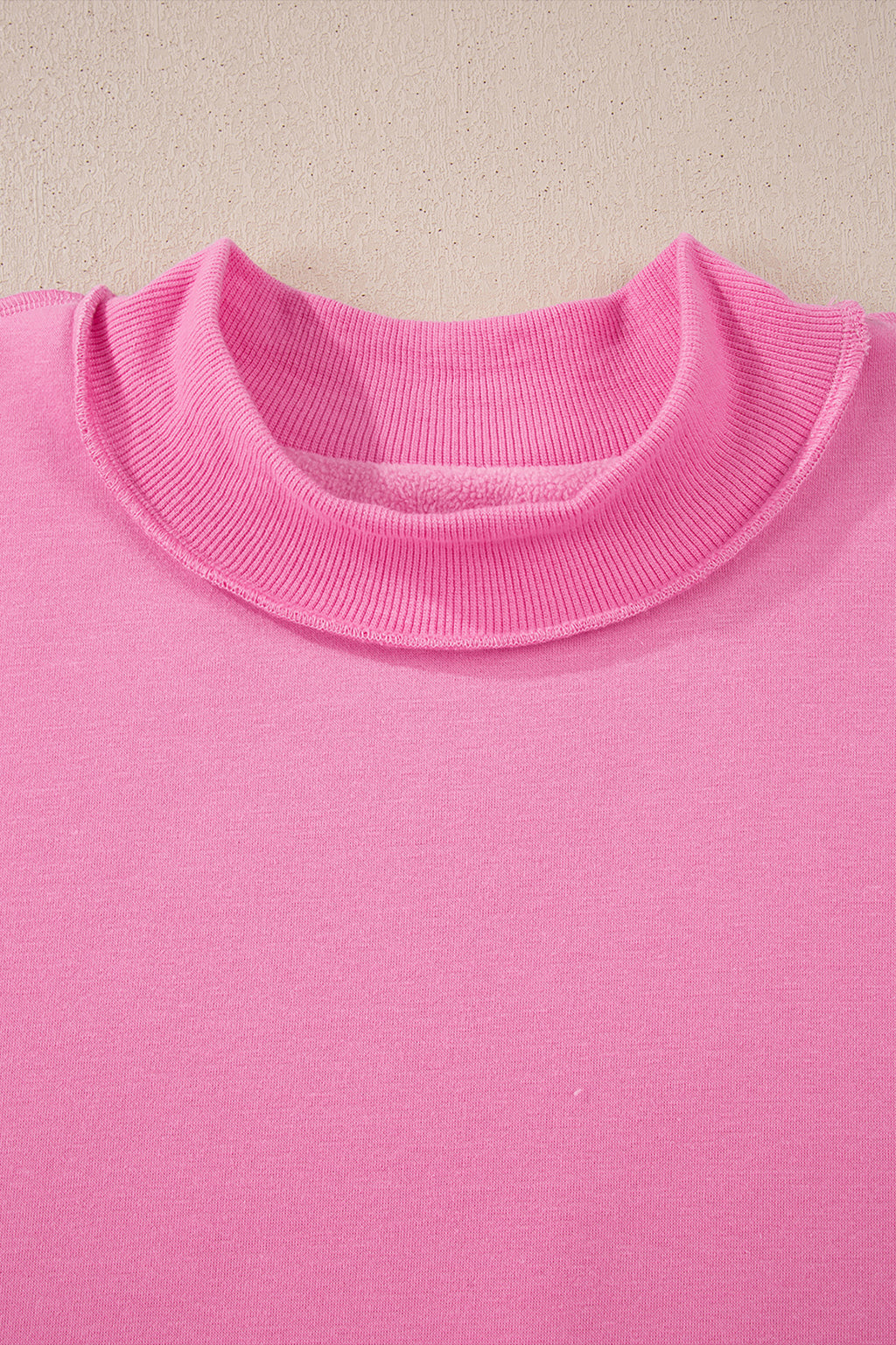 Carrot Oversized Reversible Sweatshirt Drop Shoulder Mock Neck Women S-XL