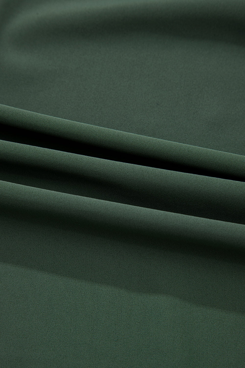 Square Neck Side-Tie Waist A-Line Swim Dress | Green & Black | UK 8-22