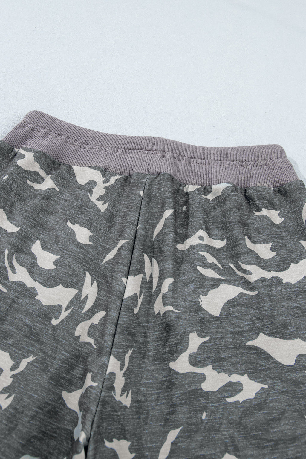 Camo Print Drawstring Cargo Barrel Pants | Khaki & Multicolour