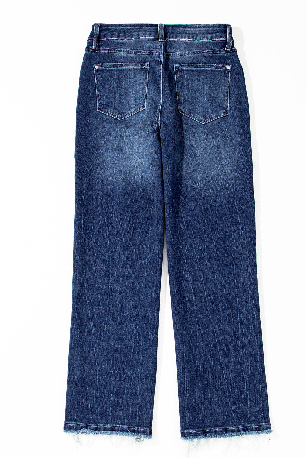 Women's Women's Mineral Wash Flared Jeans Raw Hem High Waist Sizes 4-16 at LivelyLooks
