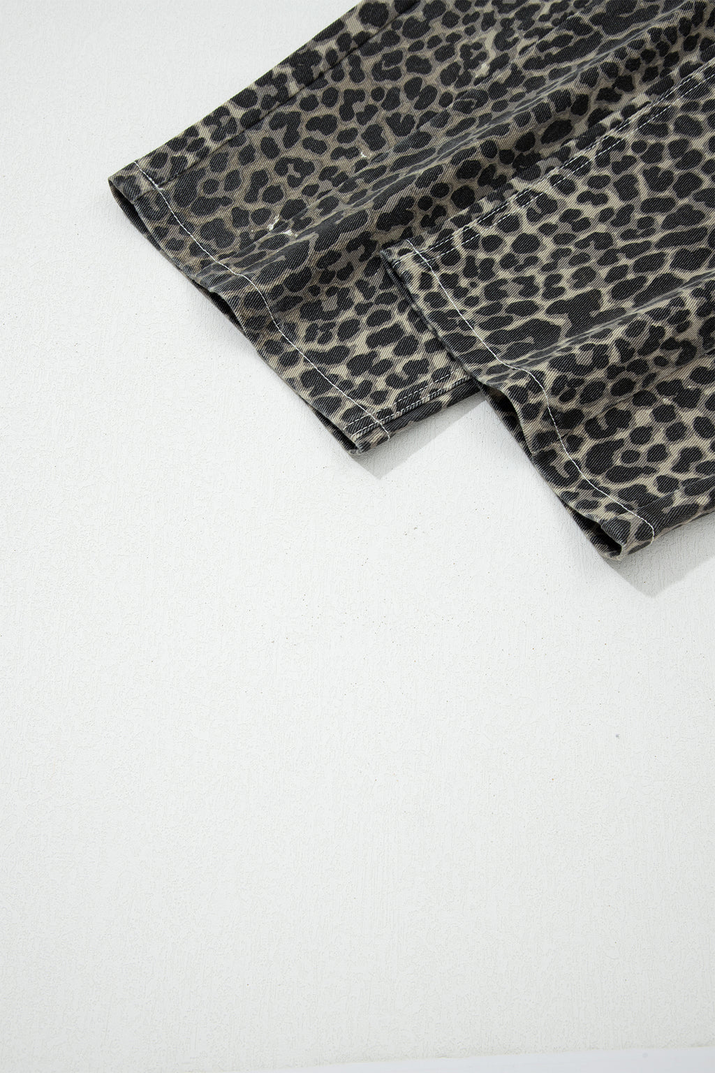 Shop Black Leopard Print High Waist Barrel Jeans UK 8-20 at LivelyLooks