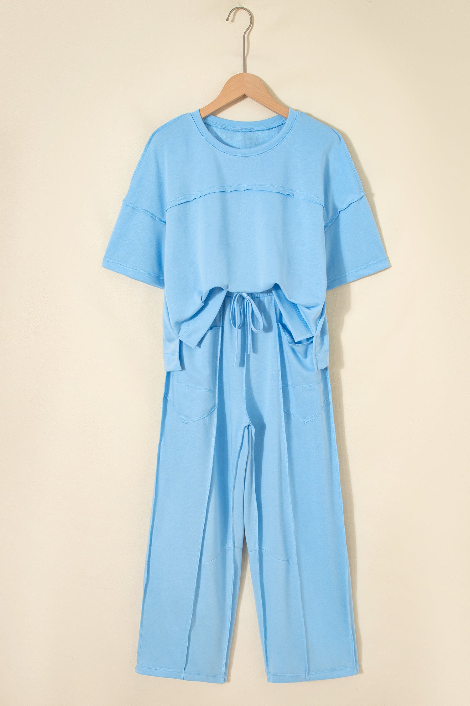 Drop Shoulder Boxy Tee & Barrel Pants Co-ord Set | Multiple Colours | UK 8–26