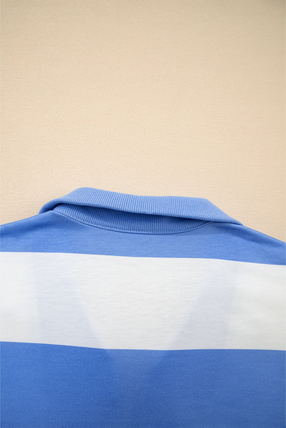 Seam Detail Half-Zip Tee & Casual Shorts Co-ord | Pink, Sky Blue & Yellow Stripe