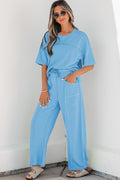 Drop Shoulder Boxy Tee & Barrel Pants Co-ord Set | Multiple Colours | UK 8–26