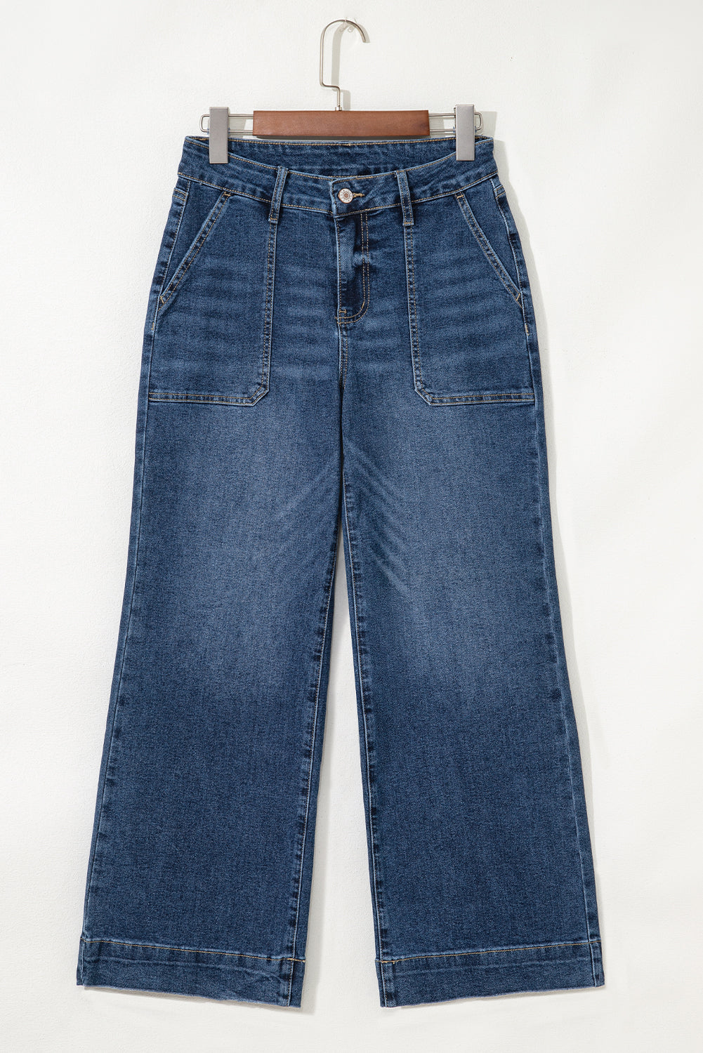 Women's Women's Cropped High Rise Wide Leg Jeans 3 Colours Sizes 4-16 at LivelyLooks