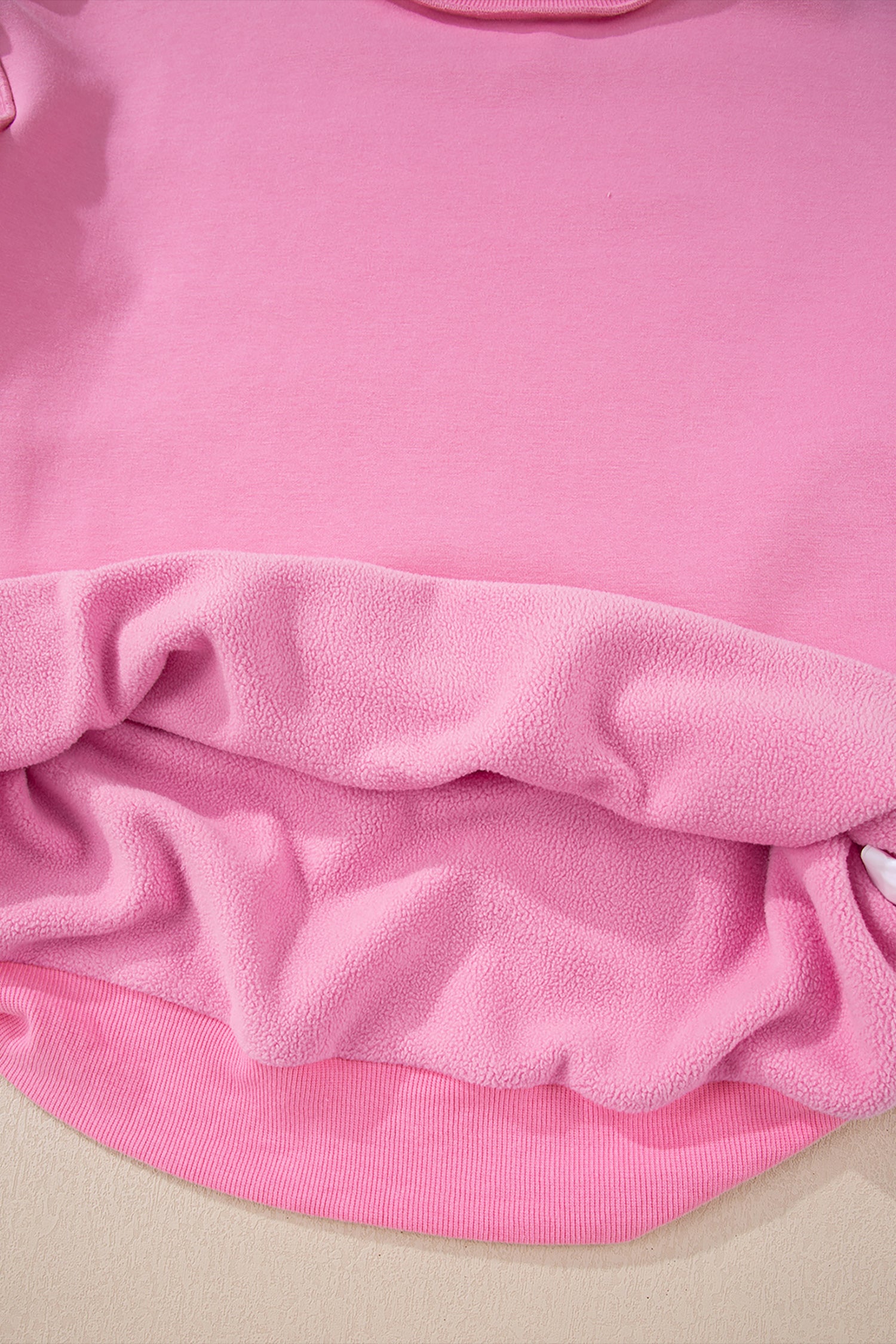 Carrot Oversized Reversible Sweatshirt Drop Shoulder Mock Neck Women S-XL