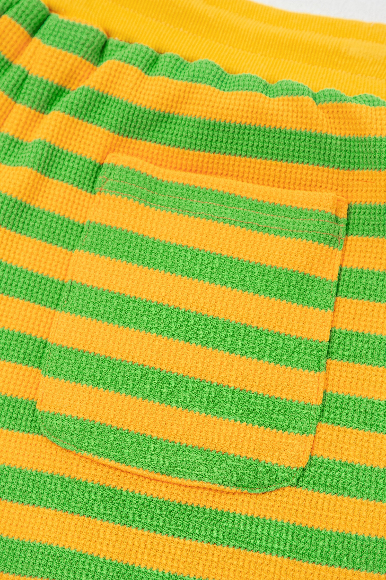 Women's Stripe Puff Sleeve Top & Shorts Matching Set S-2XL