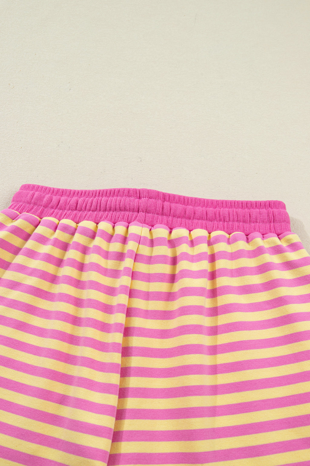 Shop Stripe Drop Shoulder Terry Short Set | Casual Co-ord S-XL at LivelyLooks