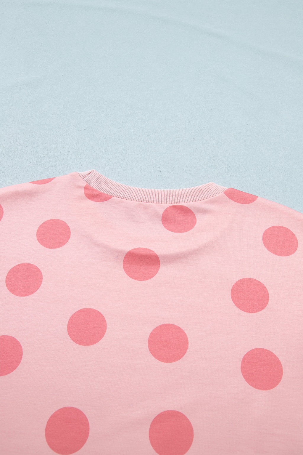 Polka Dot Short Sleeve Top & Casual Skort 2pcs Outfit | White, Pink & Sky Blue